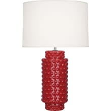 Dolly 28" Column Table Lamp with a Fondine Fabric Shade
