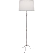 Grace 64" Tall Buffet Floor Lamp with Oyster Linen Shade