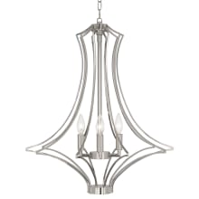 Grace 4 Light 22" Wide Taper Candle Empire Chandelier