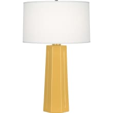 Mason 26" Column Table Lamp with a Linen Shade