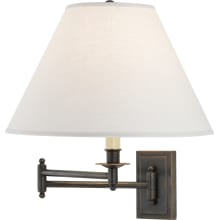 Kinetic 15" Wall Sconce with an Oyster Linen Shade