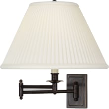 Kinetic 15" Wall Sconce with a Pleat Fabric Shade
