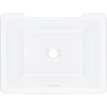 Eirene 20-3/8" Rectangular Limestone Undermount Bathroom Sink with Overflow