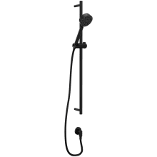 1.8 GPM Single Function Hand Shower Package - Includes Slide Bar, Hose, and Wall Supply