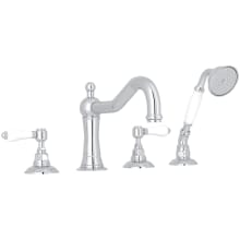 Acqui Deck Mounted Roman Tub Filler with Built-In Diverter - Includes Hand Shower