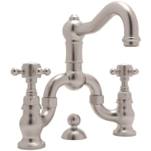 Acqui 1.2 GPM Widespread Bridge Bathroom Faucet with Pop-Up Drain Assembly