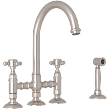 San Julio 1.5 GPM Widespread Bridge Kitchen Faucet - Includes Side Spray