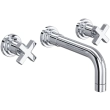 Lombardia 1.2 GPM Wall Mounted Widespread Bathroom Faucet