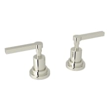 Lombardia Double Handle Side Valve Trim Only Kit with Metal Lever Handles