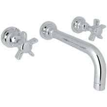 San Giovanni 1.2 GPM Wall Mounted Widespread Bathroom Faucet