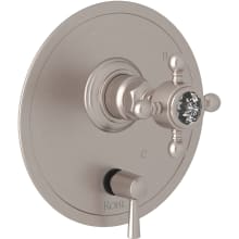 Italian Bath 2 Function Pressure Balanced Valve Trim Only with Single Cross Handle - Less Rough In