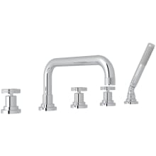 Campo Deck Mounted Roman Tub Filler with Built-In Diverter - Includes Hand Shower
