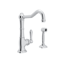 Acqui® 1.8 GPM Deck Mounted Single Hole Faucet with Single Lever Brass Handle - Includes Sidespray