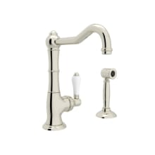 Acqui® 1.8 GPM Deck Mounted Single Hole Faucet with Single Lever Handle - Includes Sidespray