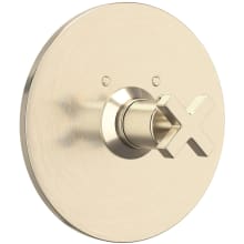 Lombardia Thermostatic Valve Trim Only with Single Cross Handle - Less Rough In