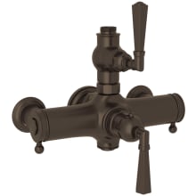 Palladian Exposed Thermostatic Valve Trim with Dual Lever Handles and Volume Control