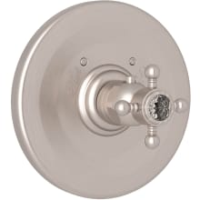 Country Bath Thermostatic Valve Trim Only with Single Cross Handle - Less Rough In