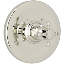 Country Bath Thermostatic Valve Trim Only with Single Cross Handle - Less Rough In