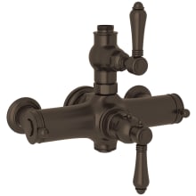 Country Bath Exposed Thermostatic Valve Trim with Dual Lever Handles and Volume Control