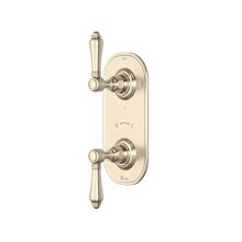 Five Function Thermostatic Valve Trim Only with Dual Lever Handles and Integrated Diverter - Less Rough In