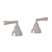 Palladian Pair of 3/4" Hot and Cold Sidevalves Only with Palladian Metal Lever Handles