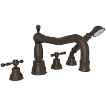 Arcana Deck Mounted Roman Tub Filler with Built-In Diverter - Includes Hand Shower