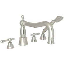 Arcana Deck Mounted Roman Tub Filler with Built-In Diverter - Includes Hand Shower