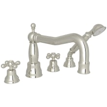 Arcana Deck Mounted Roman Tub Filler with Built-In Diverter - Includes Hand Shower