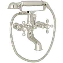 Arcana Wall Mounted Tub Filler with Built-In Diverter - Includes Hand Shower