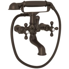 Arcana Wall Mounted Tub Filler with Built-In Diverter - Includes Hand Shower
