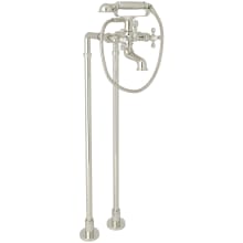 Arcana Floor Mounted Tub Filler with Built-In Diverter - Includes Hand Shower