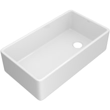 Allia 35-1/2" Farmhouse Single Basin Fireclay Kitchen Sink