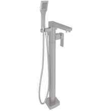 Caswell Floor Mounted Tub Filler with Built-In Diverter - Includes Hand Shower
