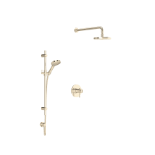 Campo Thermostatic Shower System with Shower Head and Hand Shower