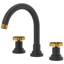 Campo 1.2 GPM Widespread Bathroom Faucet with Wheel Handles and Pop-Up Drain Assembly