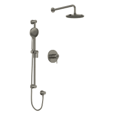 CS Thermostatic Shower System with Shower Head, Hand Shower, and Valve Trim