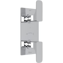 Quartile 5 Function Thermostatic Valve Trim Only with Double Lever Handle and Integrated Diverter - Less Rough In