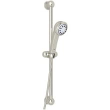 Bossini 1.8 GPM Multi Function Hand Shower Package - Includes Slide Bar and Hose