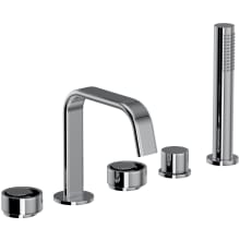 Eclissi Deck Mounted Roman Tub Filler with Built-In Diverter - Includes Hand Shower