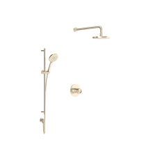 Eclissi Thermostatic Shower System with Shower Head, Hand Shower, and Slide Bar