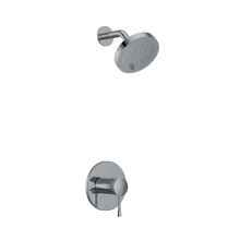 Edge Pressure Balanced Shower System with Shower Head, Shower Arm, and Valve Trim