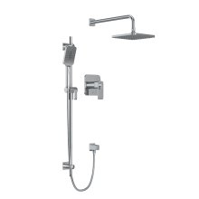 Equinox Thermostatic Shower System with Shower Head, Hand Shower, and Valve Trim
