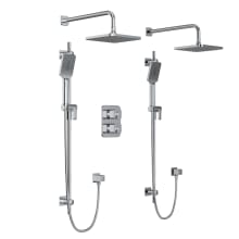 Equinox Thermostatic Shower System with Shower Head and Hand Shower