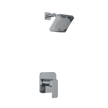 Equinox Pressure Balanced Shower System with Shower Head, Shower Arm, and Valve Trim