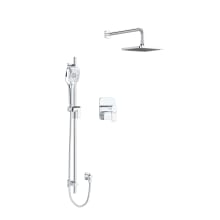 Fresk Thermostatic Shower System with Shower Head, Hand Shower, and Hose