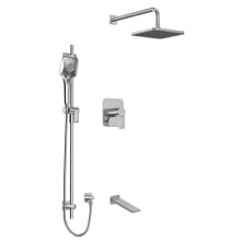 Fresk Thermostatic Shower System with Shower Head, Hand Shower, and Hose