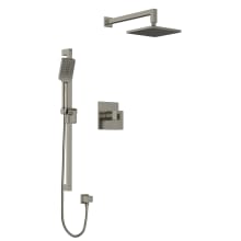 Kubik Thermostatic Shower System with Shower Head and Hand Shower