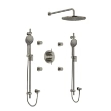 Momenti Pressure Balanced Shower System with Shower Head, Shower Arm, and Valve Trim