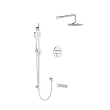 Paradox Shower System with Shower Head and Hand Shower