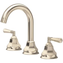 Palladian 1.2 GPM Widespread Bathroom Faucet with Lever Handles and Pop-Up Drain Assembly
